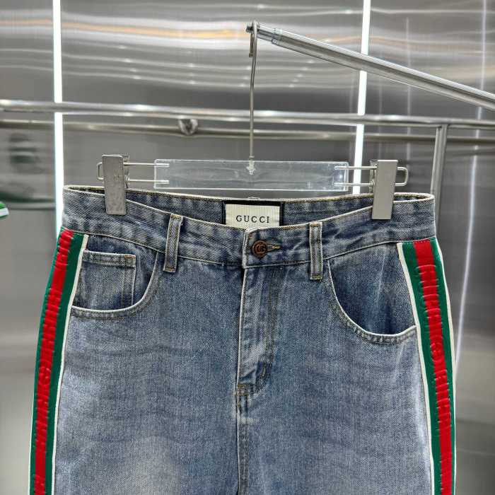 Gucci Luxury Brand Women Mens Jeans Pant Top Quality   