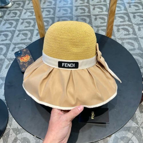Fendi Womens Bucket Hat Luxury Brand Design Fendi Cap with Original Box  
