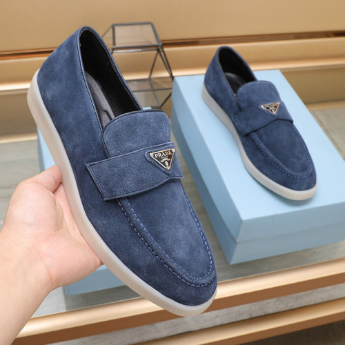 Prada Mens Shoes Casual Loafers for Men Luxury Brand Prada Shoes with Original Box Whatsapp 