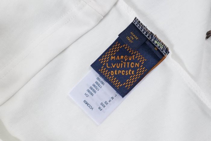 Louis Vuitton Luxury Brand Men Womens Short Sleeve T-Shirt Graphic Embroidered Cotton T-Shirt 1AFXNO   
