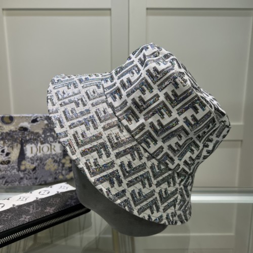 Fendi Men Womens Bucket Hat Luxury Brand Design Fendi Cap with Original Box  