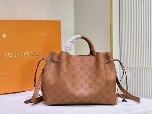 Louis Vuitton Womens Shoulder Bags Handbags Luxury Brand BELLA TOTE M59203 Mahina perforated calfskin Fashion Design