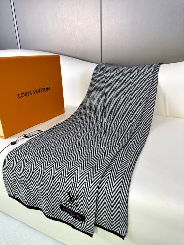 Louis Vuitton Scarves Men Womens Fashion Scarf with Original Box   