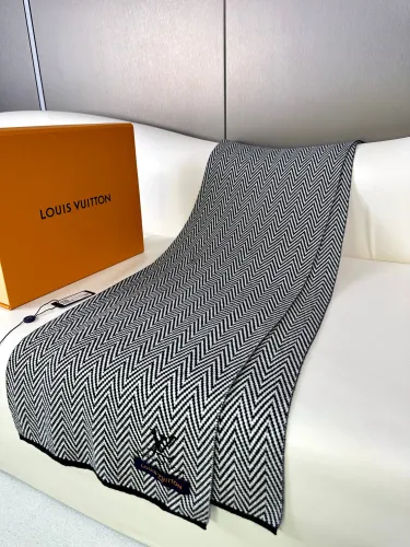 Louis Vuitton Scarves Men Womens Fashion Scarf with Original Box   
