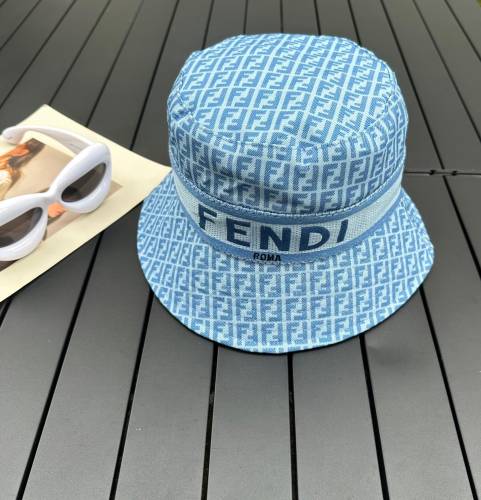 Fendi Men Womens Bucket Hat Luxury Brand Design Fendi Cap with Original Box  