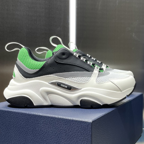 Dior Mens Shoes Sneakers Luxury Brand Breathable Design B22 SNEAKER Mesh with Smooth Calfskin with Original Box 3SN231YXX_H861