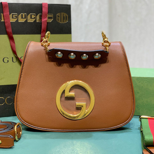 Gucci Womens Bags Shoulder Messenger Bag Luxury Brand Gucci Blondie medium top handle bag with Original Box  