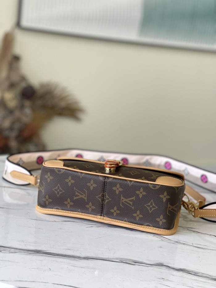 Louis Vuitton Womens Bags Luxury Brand DIANE M45985 Monogram coated canvas with Original Box