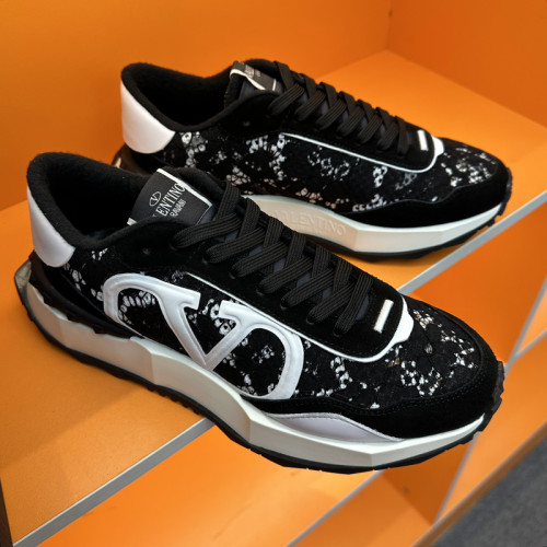Valentino Garavani Mid-Top Calfskin VL7N Sneaker With Bands Mens Shoes Sneakers Luxury Brand with Original Box  