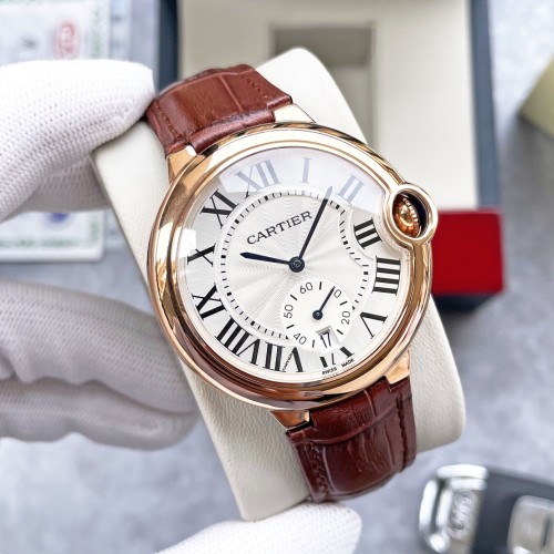 Cartier Mens Watch Luxury Brand Design Fashion Type with Original Box