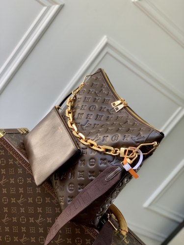 Louis Vuitton Womens Bags Messenger Shoulder Bags Luxury Brand Coussin Hobo MM M12072 with Original Box