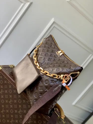 Louis Vuitton Womens Bags Messenger Shoulder Bags Luxury Brand Coussin Hobo MM M12072 with Original Box