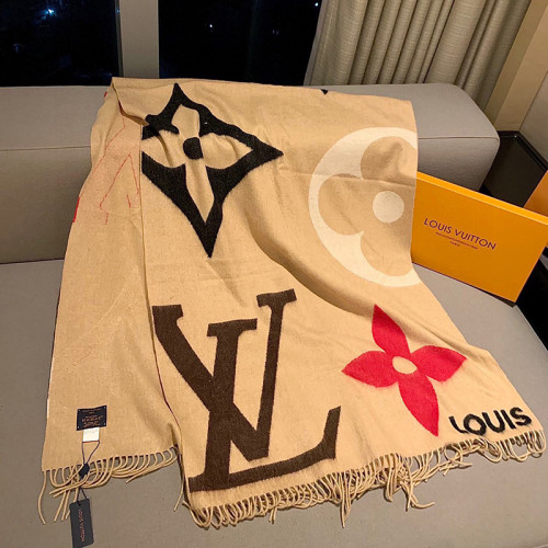 Louis Vuitton Scarves Womens Fashion Scarf Luxury Brand THE ULTIMATE SCARF with Original Box M76382