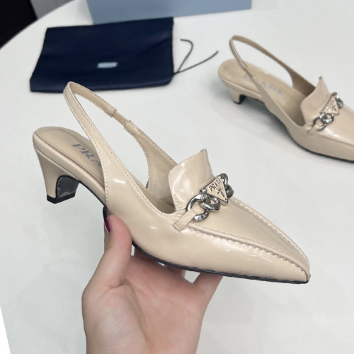 Prada Womens Shoes Sandals Casual Luxury Brand Pumps 4.5cm Heel with Original Box Whatsapp 