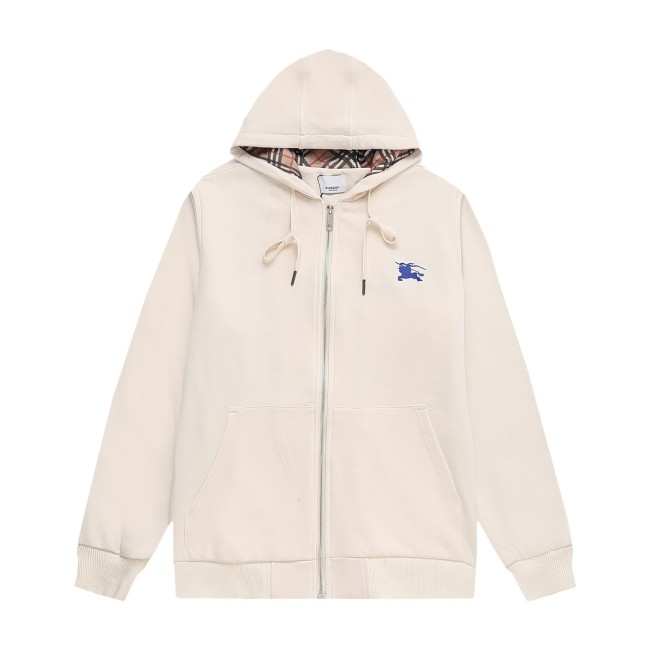 Burberry Womens Mens Sweatshirt Luxury Brand Mens Zip Hoodie   