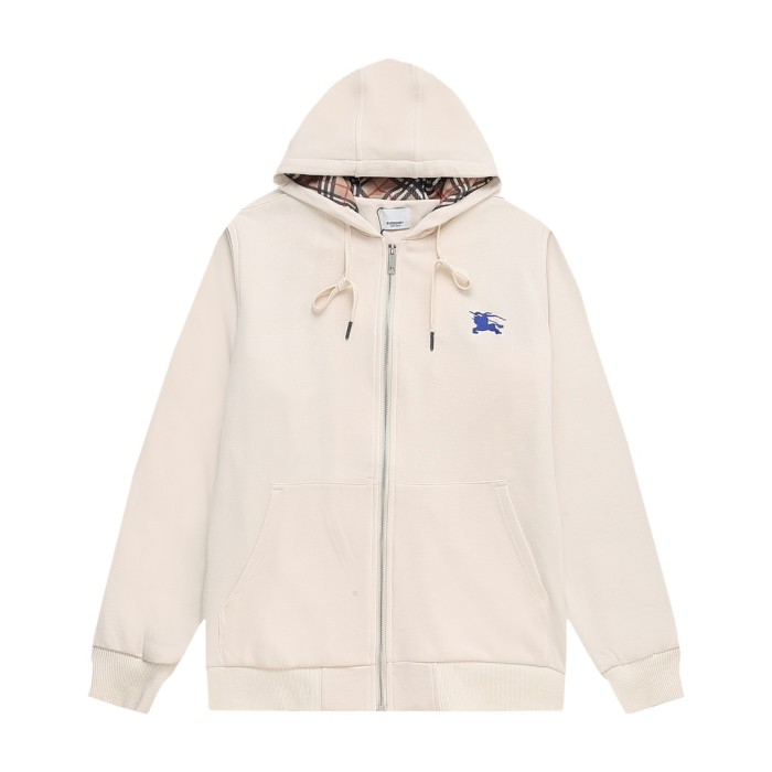 Burberry Womens Mens Sweatshirt Luxury Brand Mens Zip Hoodie   