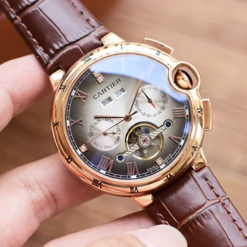 Cartier Mens Watch Luxury Brand Design Fashion Type with Original Box