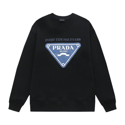 Prada Women Mens Long Sleeve T Shirts Sweatshirt Luxury Brand Mens Sweatshirts   