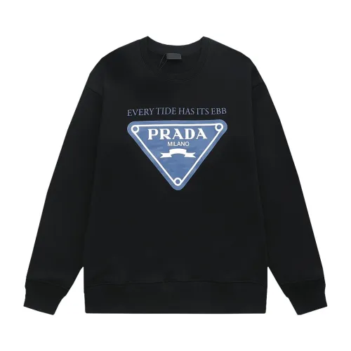 Prada Women Mens Long Sleeve T Shirts Sweatshirt Luxury Brand Mens Sweatshirts   