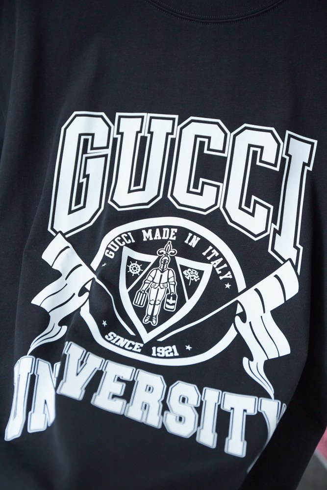 Gucci Luxury Brand Women Mens Short Sleeve T-Shirt COTTON JERSEY PRINTED T-SHIRT   
