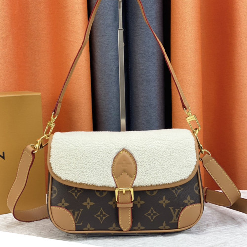 Louis Vuitton Womens Bags Luxury Brand DIANE M45985 Monogram coated canvas with Original Box