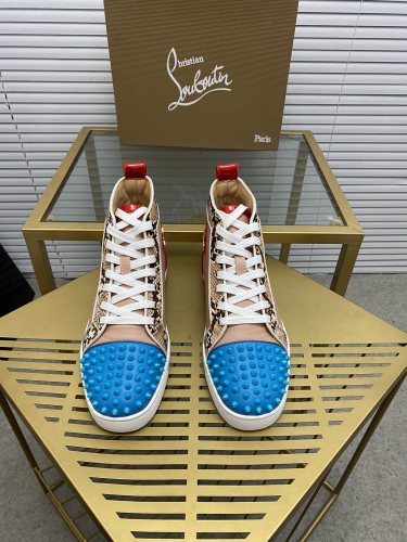 Christian Louboutin Mens Shoes Sneakers Luxury Brand Red Bottom Design Sports Footwears with Original Box