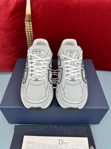 Dior Mens Shoes Sneakers Luxury Brand B30 SNEAKER White Mesh and Technical Fabric 3SN279ZND_H000 with Original Box Whatsapp 
