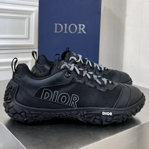 Dior Mens Shoes Sneakers Luxury Brand B28 SNEAKER DIORIZON DERBY SHOE Black Dior Oblique Jacquard and Rubber with Original Box 3SN277ZJW_H969