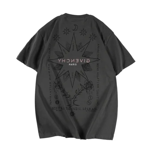Givenchy Womens Mens Short Sleeve T-Shirt Luxury Brand GIVENCHY Reverse t-shirt in cotton with Tarot print   