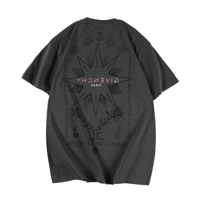 Givenchy Womens Mens Short Sleeve T-Shirt Luxury Brand GIVENCHY Reverse t-shirt in cotton with Tarot print   