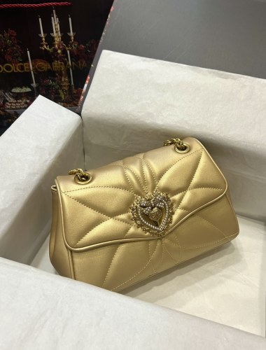 Dolce&Gabbana Womens Bags Shoulder Bag in quilted nappa leather Luxury Brand with Original Box  