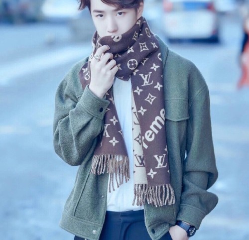 Louis Vuitton Scarves Men Womens Fashion Scarf with Original Box   