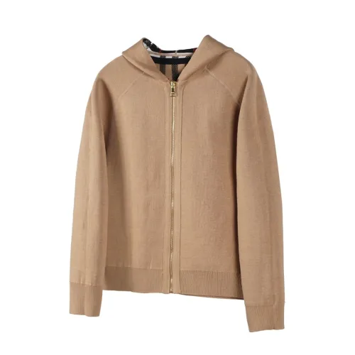 Burberry Women Mens Hoodie knit Coat Luxury Brand Mens Reversible Check Jacket Top Quality   