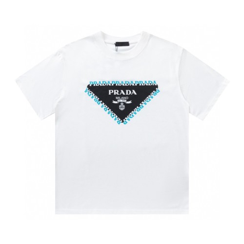 Prada Luxury Brand Women Mens Short Sleeve T-Shirt   