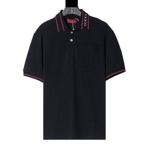 Gucci Luxury Brand Women Mens Short Sleeve T-Shirt Polo Shirt COTTON PIQUET POLO SHIRT WITH WEB 784422 XJGJW 1043   