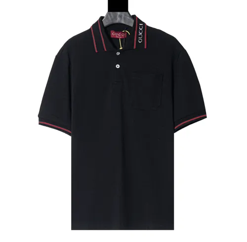 Gucci Luxury Brand Women Mens Short Sleeve T-Shirt Polo Shirt COTTON PIQUET POLO SHIRT WITH WEB 784422 XJGJW 1043   