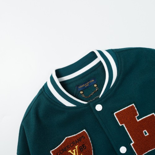 Louis Vuitton Men Womens Jackets Coat Luxury Brand Mens Jackets Varsity Blouson Top Quality   