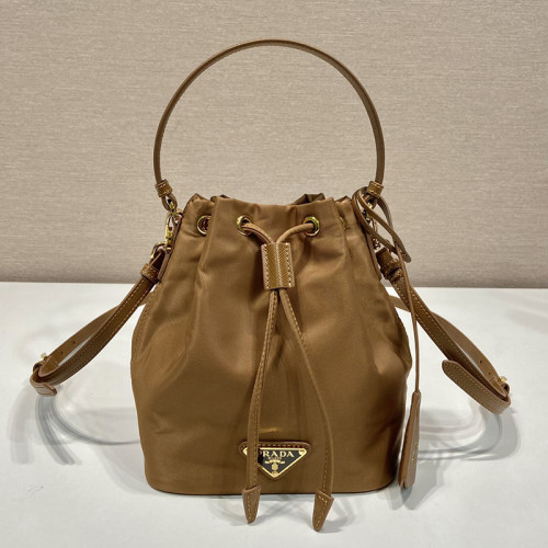 Prada Womens Shoulder Bags Luxury Brand Black Saffiano leather mini-pouch with Original Box 1BE067_RV44_F0134_V_WOM  