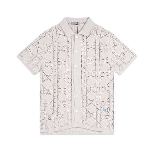 Doir Luxury Brand Women Mens Short Sleeve T-Shirt Cannage Short-Sleeved Shirt