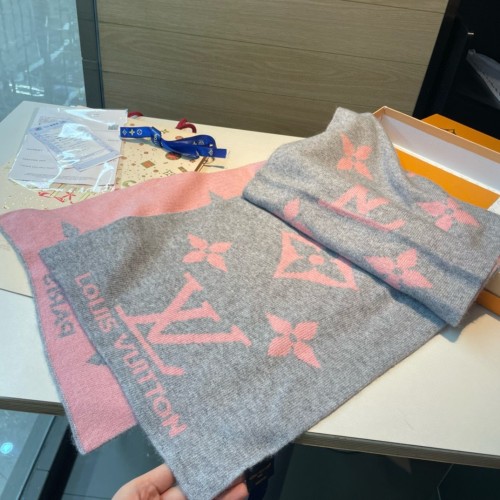 Louis Vuitton Scarves Men Womens Fashion Scarf with Original Box   