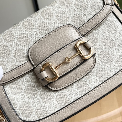 Gucci Womens Bags Shoulder Messenger Bag Luxury Brand Gucci Horsebit 1955 mini bag 658574 UULAG 9682 with Original Box