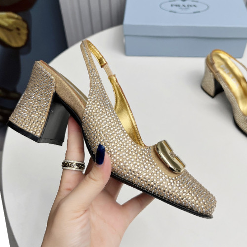 Prada Womens Shoes Sandals Casual Luxury Brand Pumps 8.5cm Heel with Original Box Whatsapp 
