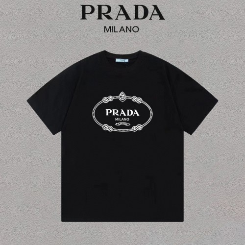 Prada Luxury Brand Women Mens Short Sleeve T-Shirt   