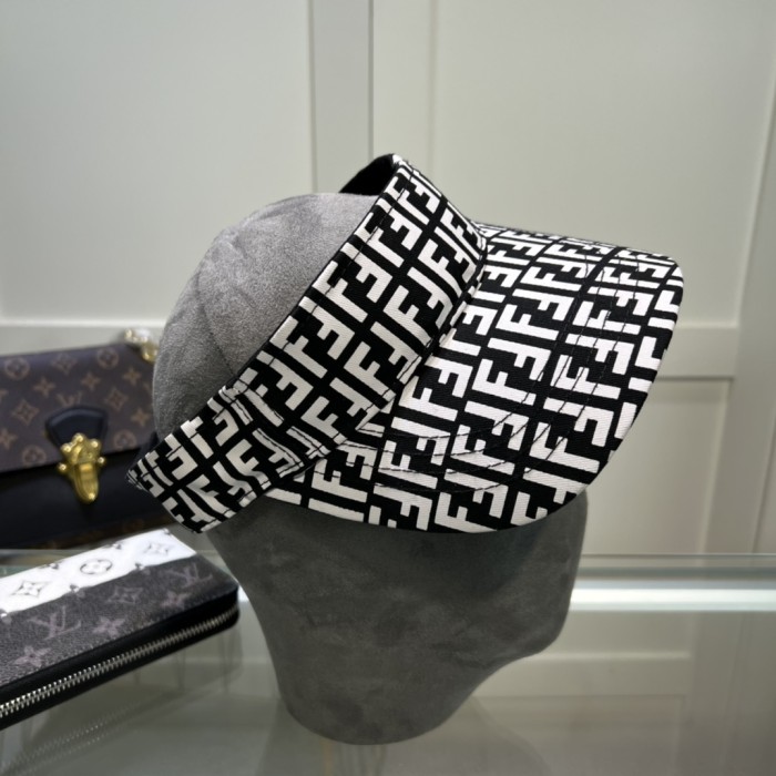 Fendi Men Womens Visor Hat Luxury Brand Design Fendi Cap with Original Box  
