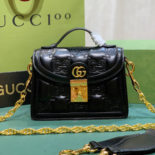 Gucci Womens Messenger Shoulder Bags Luxury Brand Fashion Bags GG matelassé small top handle bag  