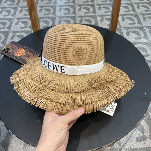 Loewe Womens Bucket Hat Luxury Brand Design Loewe Straw Hats with Original Box  