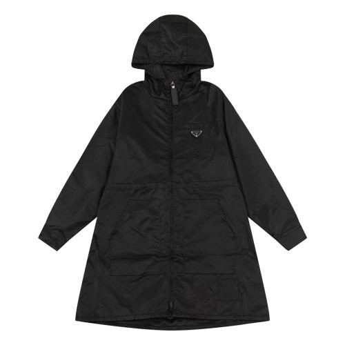 Prada Womens Coat Hoodie Jacket Luxury Brand Womens Jackets Top Quality   