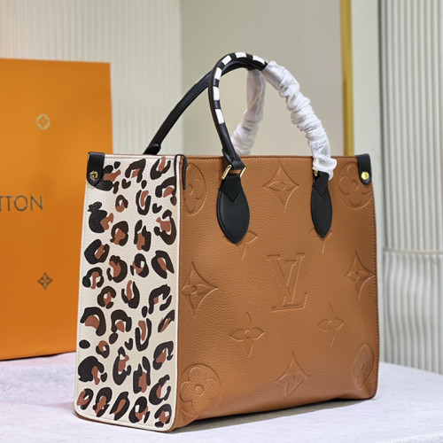 Louis Vuitton Womens Bags Handbags Luxury Brand Louis Vuitton ONTHEGO MM M46076 Handbags for Women Monogram coated canvas