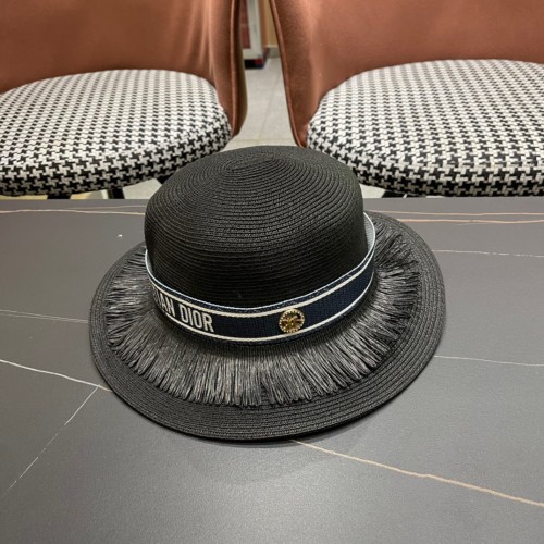 Dior Womens Straw Hat Luxury Brand Design Dior Cap with Original Box  