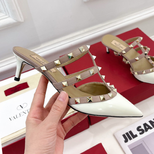 Valentino Women Shoes Mule Sandals Pointed Toe Slippers ROMAN STUD SLIDE SANDAL IN QUILTED NAPPA 5cm Heel with Original Box Whatsapp 